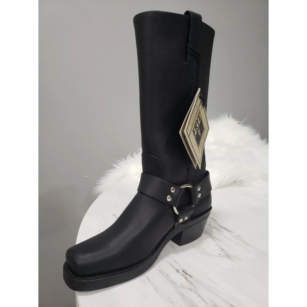 NEW NO BOX SZ 5.5 Women Frye Engineer Harness 12R Moto Biker Boots Riding Chore
